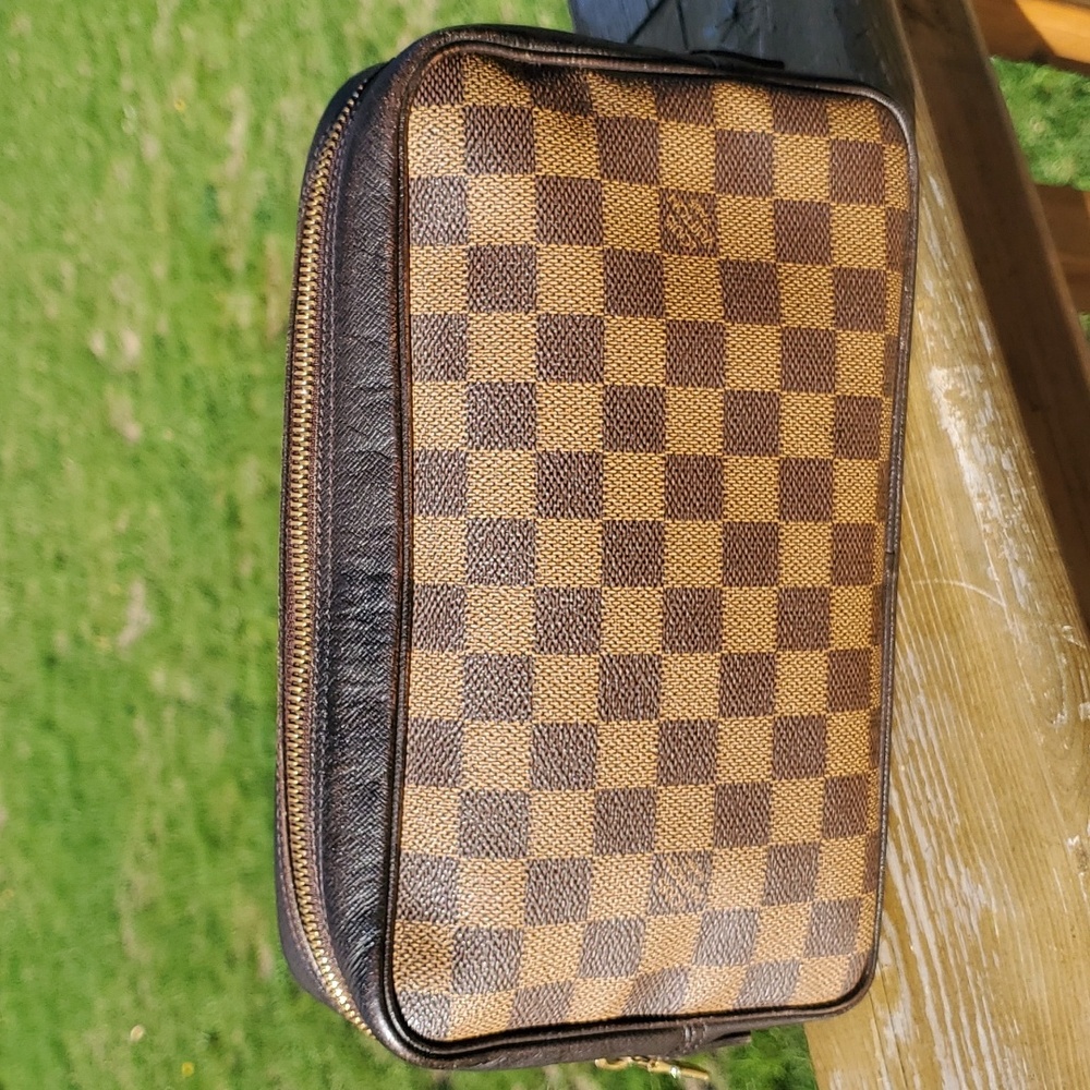 Louis Vuitton Trousse Pouch Damier Ebony